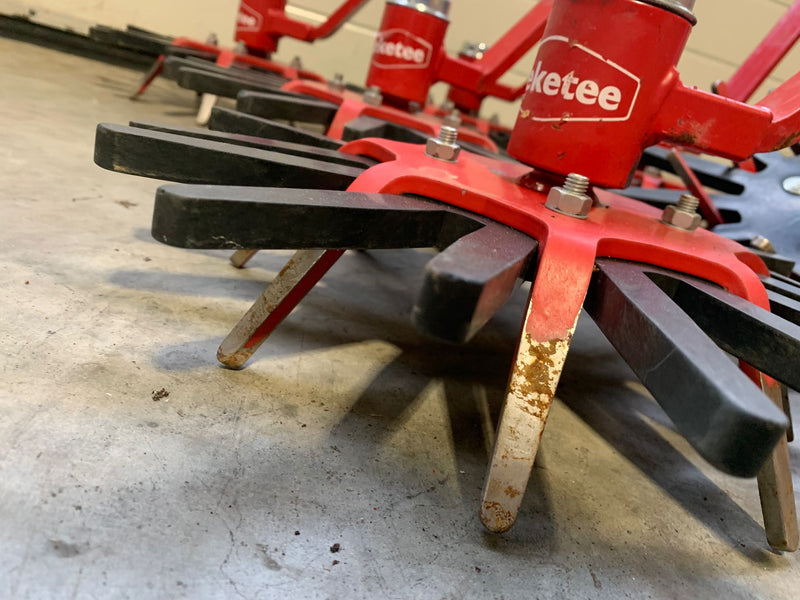 6x Steketee 340mm Vingerwieder - gebruikt