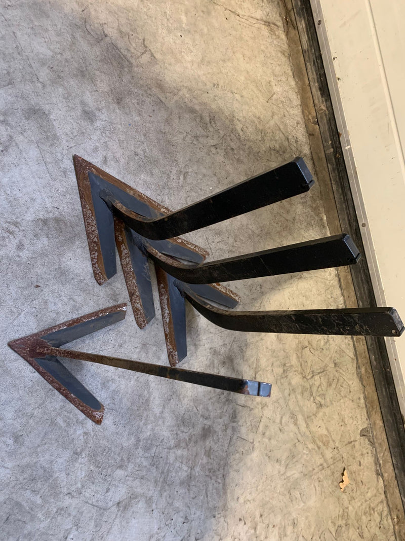 4x 18cm Steketee schoffelmes - gebruikt