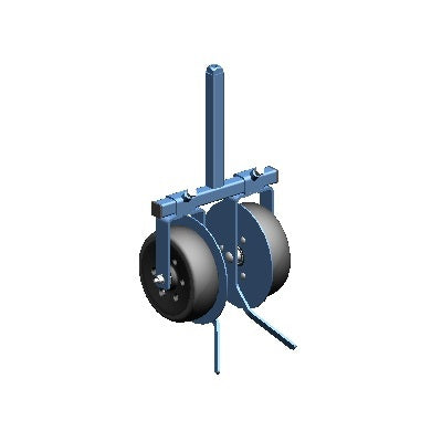 Steketee / Lemken Wielvork met dubbel wiel 200x65 en snijschijven Basic