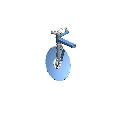 Steketee / Lemken Verstelbare schoffelschijf 350mm links