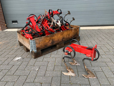 Gebruikte set meshouders met triltanden