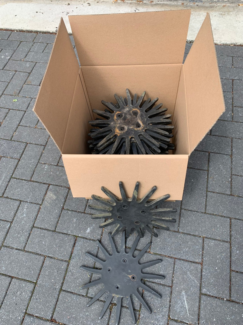 24x gebruikte Steketee 340mm vingerwieders