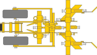 Kult Kress DUO element compleet met hoekmessen en schijven voor ruggenteelt