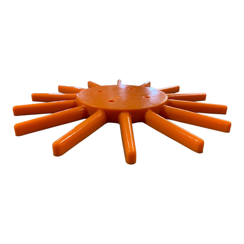 Hengers Vingerwieder rubber Ø 290 mm oranje zacht
