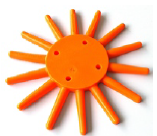 K.u.l.t. Fingerstern Kunststoff, Ø 310 mm, orange, weich