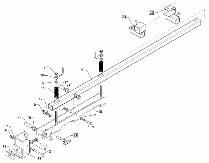 Pendulum Spring Jig Steketee Pendulum spring loaded arm – Schoffelonderdelen.nl